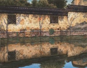 Contemporary Chinese Painting - Scarlet Wall