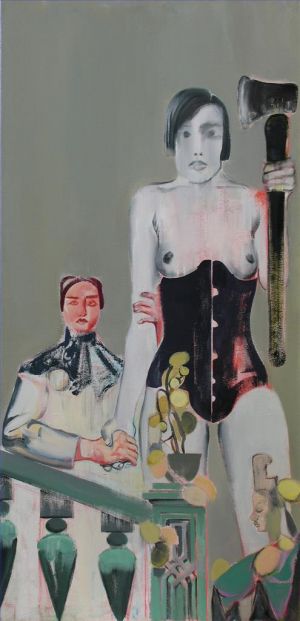 Contemporary Artwork by Ma Xiaoteng - Zhuang Wu Test of His Wife