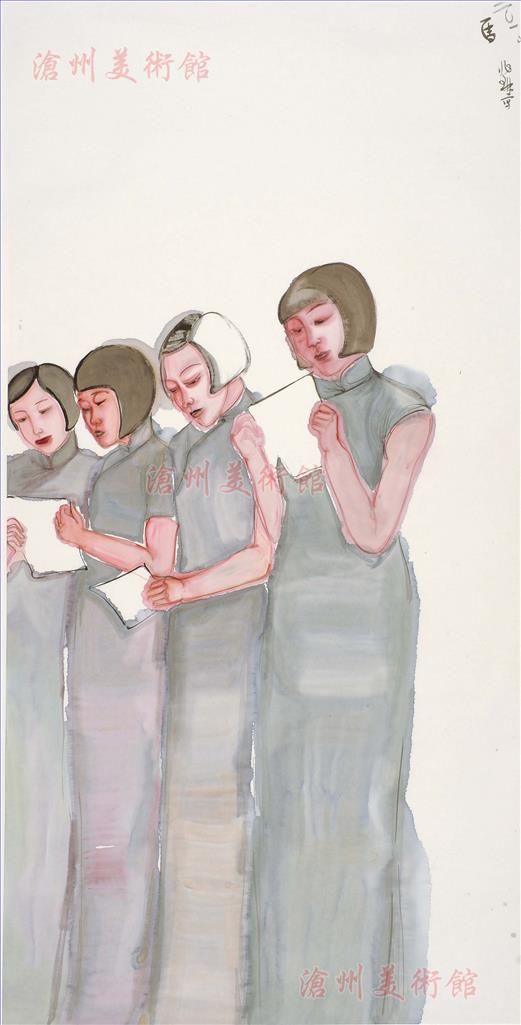 Ma Zhaolin's Contemporary Chinese Painting - Girls
