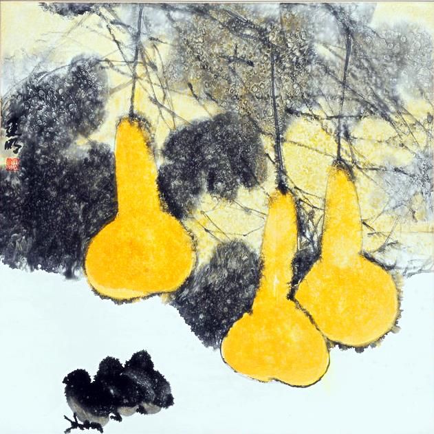 Mao Zhuming's Contemporary Chinese Painting - Calabash
