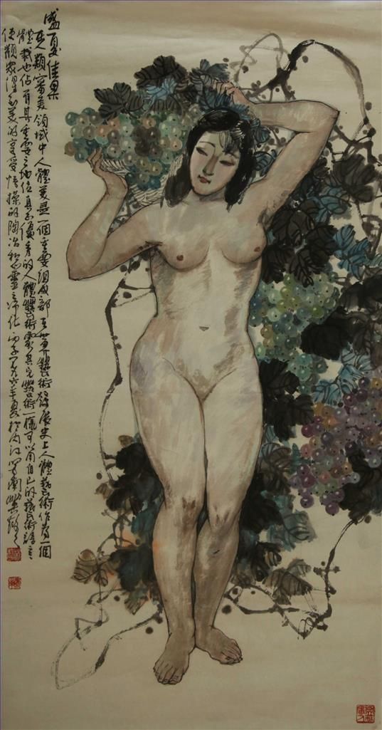 Meng Yingsheng's Contemporary Chinese Painting - Fruit of Summer