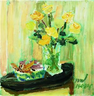 Na Mu’en's Contemporary Oil Painting - Flower