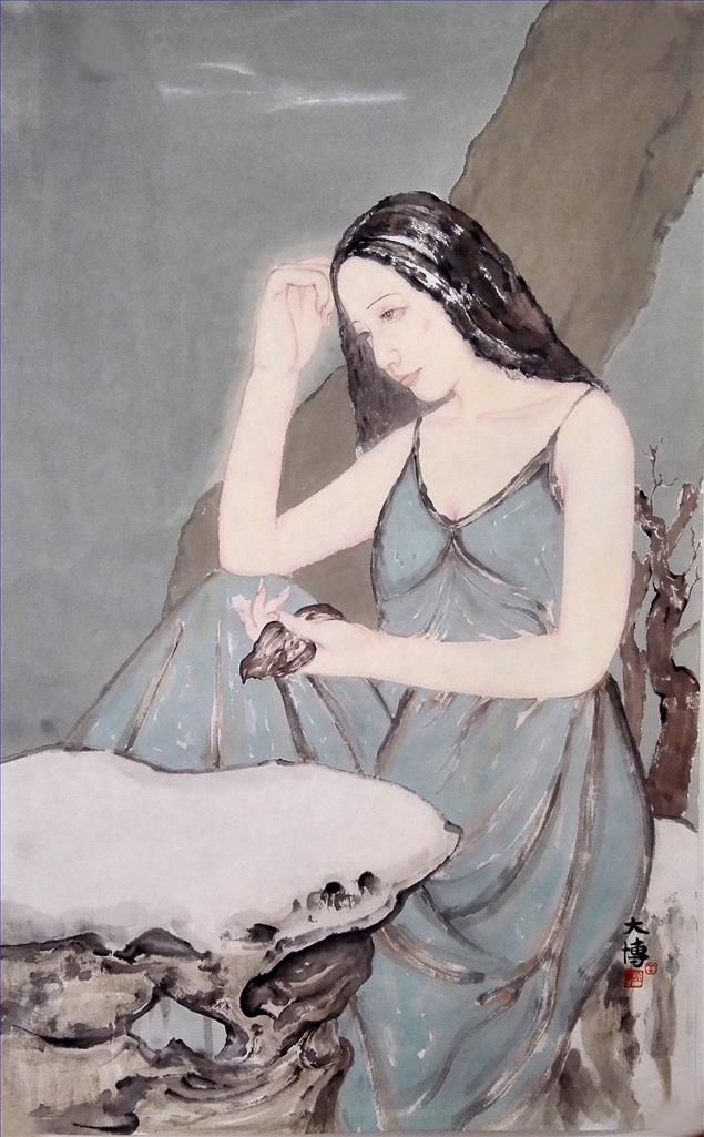 Niu Yubo's Contemporary Chinese Painting - Flowery Tears