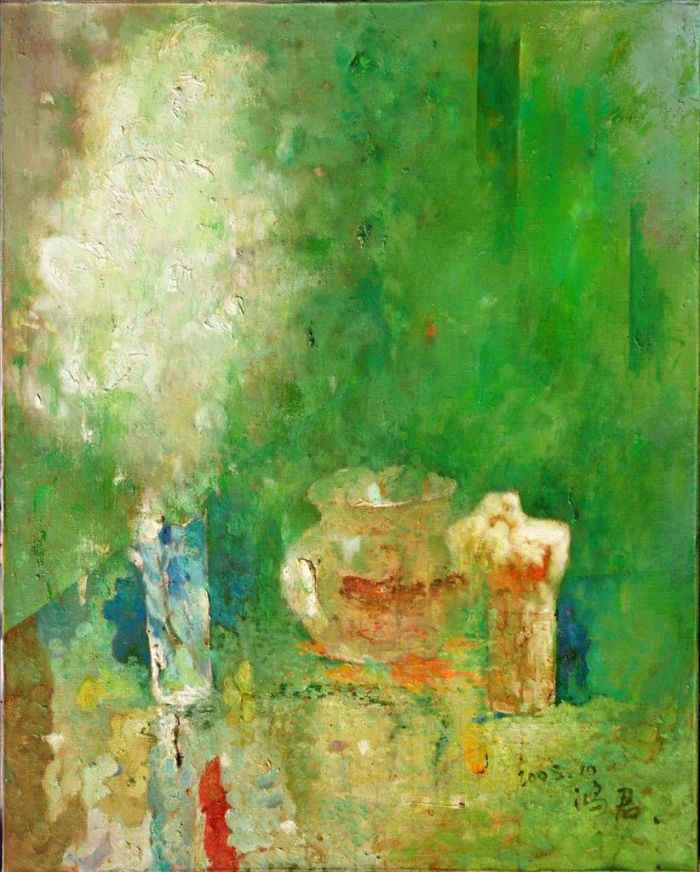 Pang Hongjun's Contemporary Oil Painting - Early Spring