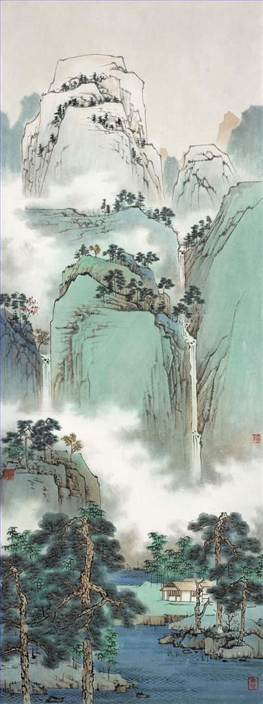 Pu Jun's Contemporary Chinese Painting - Baizhang Fountain