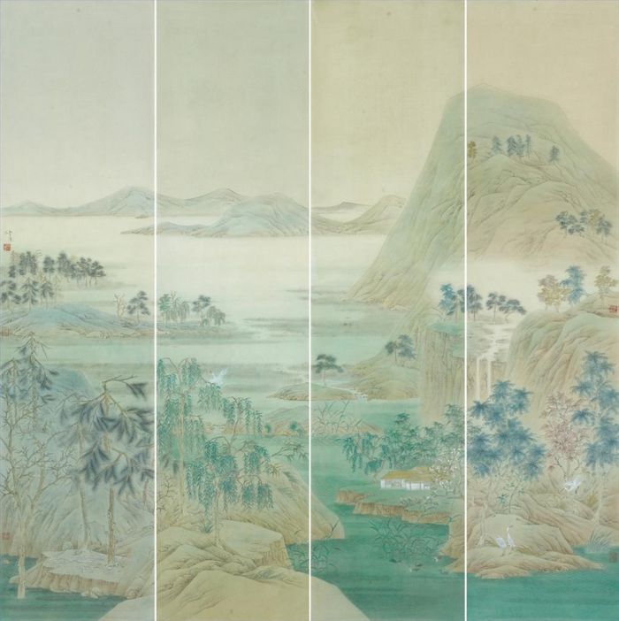 Pu Jun's Contemporary Chinese Painting - Green Stream Water