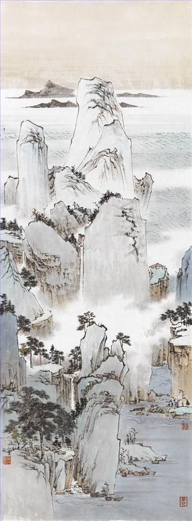 Pu Jun's Contemporary Chinese Painting - Mountainous