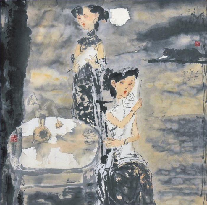 Qian Zongfei's Contemporary Chinese Painting - In The Years Gone By