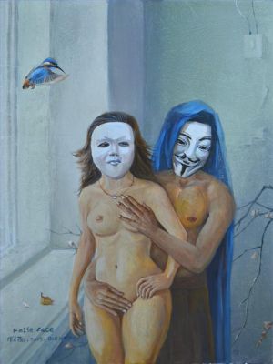 Contemporary Oil Painting - Mask