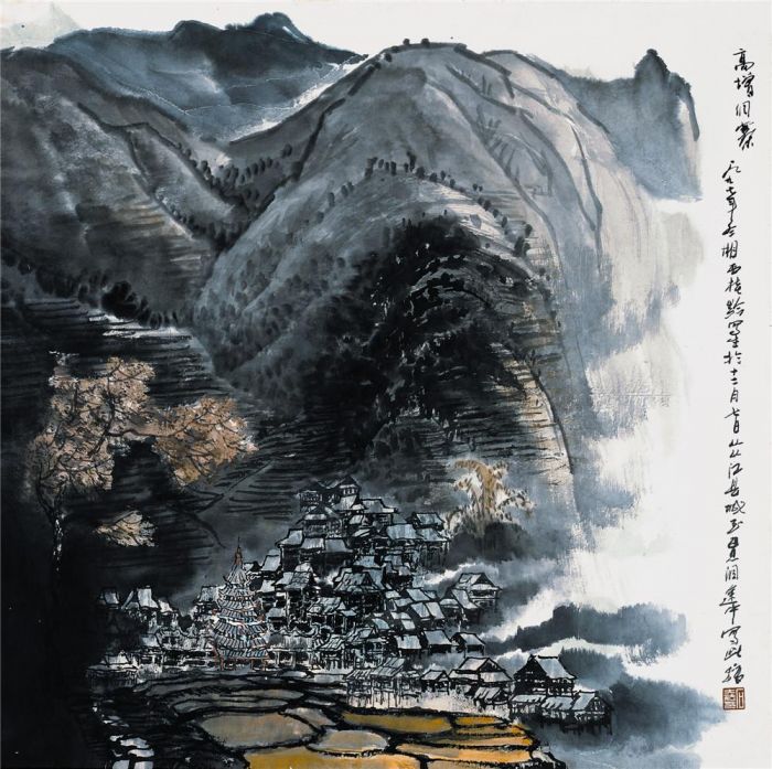 Shi Dafa's Contemporary Chinese Painting - Gaozeng Dongzhai