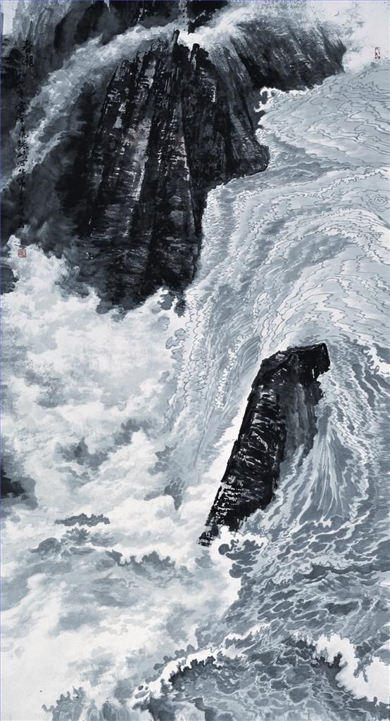 Shi Dafa's Contemporary Chinese Painting - Spring Tide
