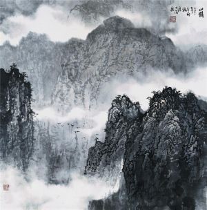 Contemporary Artwork by Shi Dafa - The Charm of Mountain 3