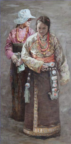 Contemporary Oil Painting - Sisters