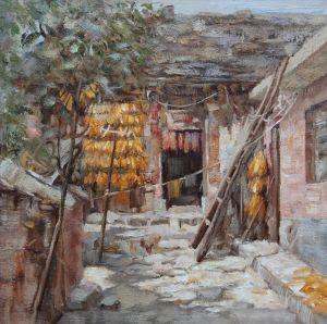 Contemporary Oil Painting - The Yard