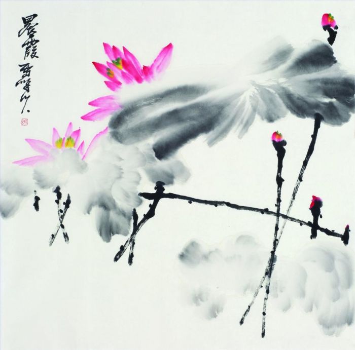 Shi Zhuguang's Contemporary Chinese Painting - Rosy Dawn