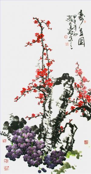 Contemporary Artwork by Song Chonglin - Painting of Flowers and Birds in Traditional Chinese Style