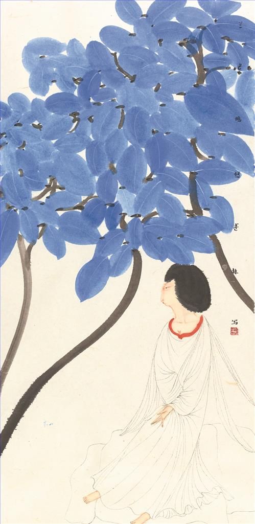 Song Shulin's Contemporary Chinese Painting - Dream of Falling Flowers