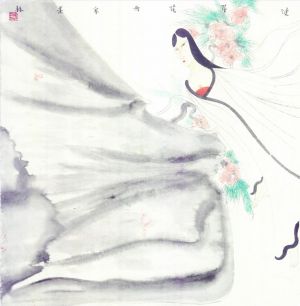 Contemporary Artwork by Song Shulin - Flowers Bloom on The Other Shore
