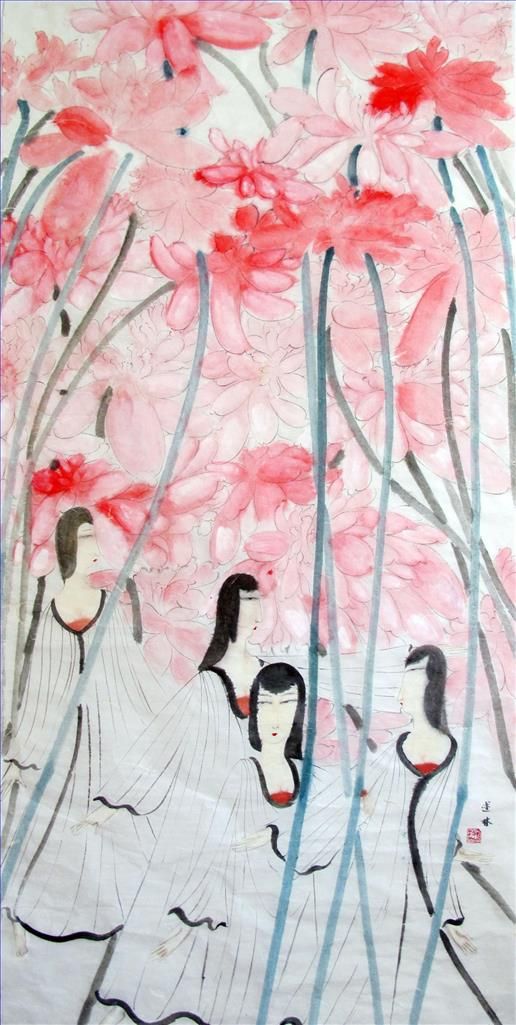 Song Shulin's Contemporary Chinese Painting - Walk