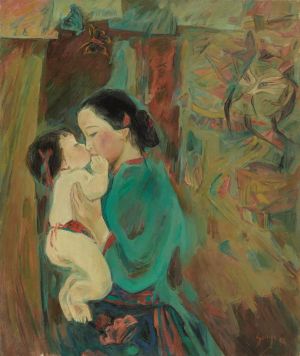 Contemporary Artwork by Song Xianzhen - Mother and Son
