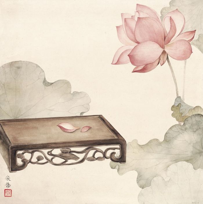 Song Yang's Contemporary Chinese Painting - Painting of Flowers and Birds in Traditional Chinese Style 2