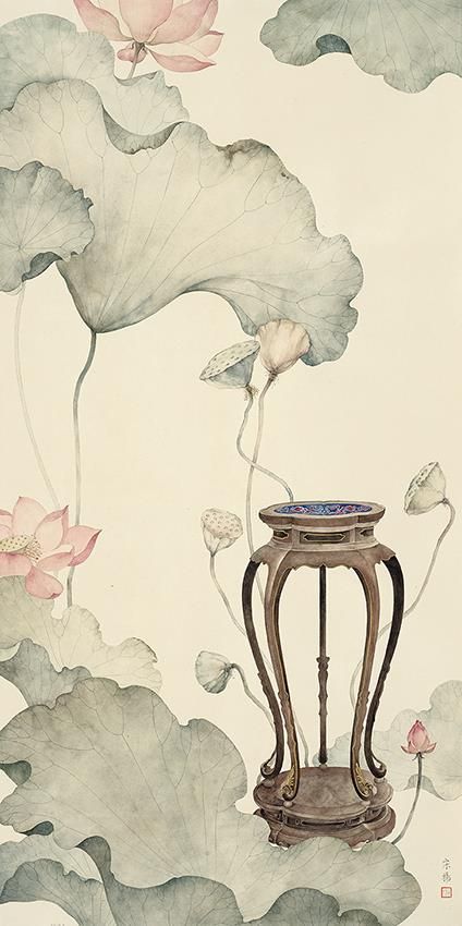 Song Yang's Contemporary Chinese Painting - Painting of Flowers and Birds in Traditional Chinese Style 4