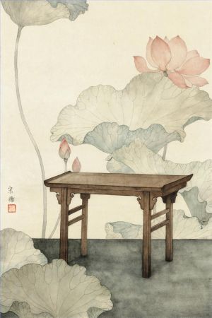 Contemporary Chinese Painting - The Heart of Lotus 2