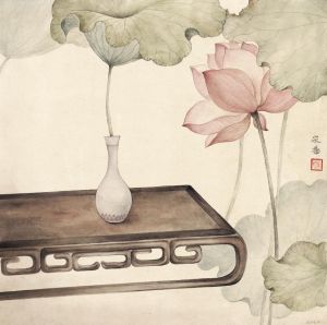 Contemporary Chinese Painting - The Heart of Lotus