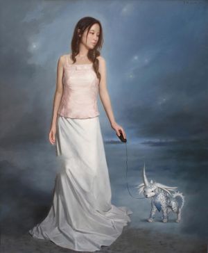 Contemporary Artwork by Su Xin - Blue and White