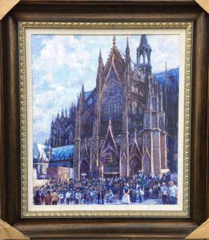Cologne Cathedral - Contemporary Oil Painting Art
