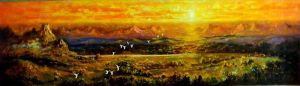 Contemporary Oil Painting - Landscape of Guanshan