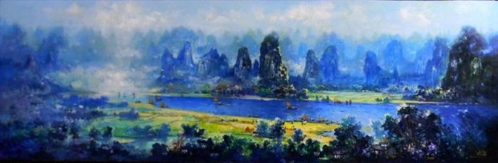 Su Yanling's Contemporary Oil Painting - The Charm of Water