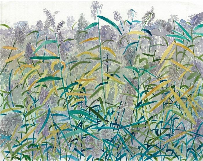 Sun Miao's Contemporary Various Paintings - Reed Catkins 3