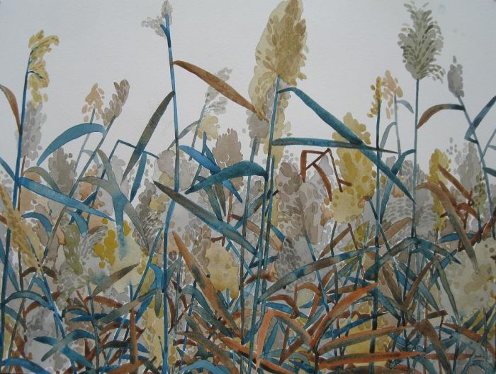 Sun Miao's Contemporary Various Paintings - Reed Catkins 5
