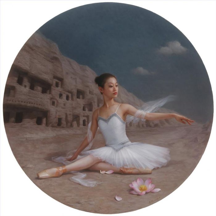 Tan Jianwu's Contemporary Oil Painting - Leftover Dream Dunhuang