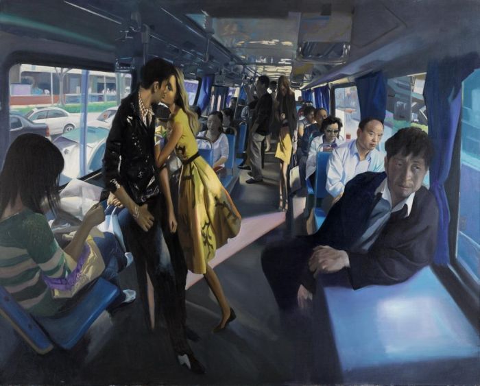 Tan Zidong's Contemporary Oil Painting - Kiss