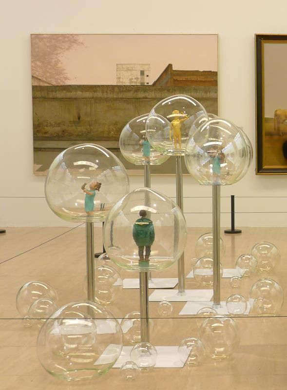 Tian He's Contemporary Sculpture - Bubble Series on Scene Exhibition 3
