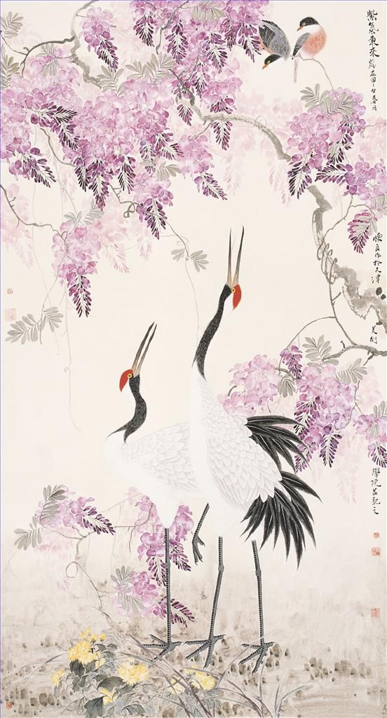 Tian Huailiang's Contemporary Chinese Painting - Painting of Flowers and Birds in Traditional Chinese Style 7