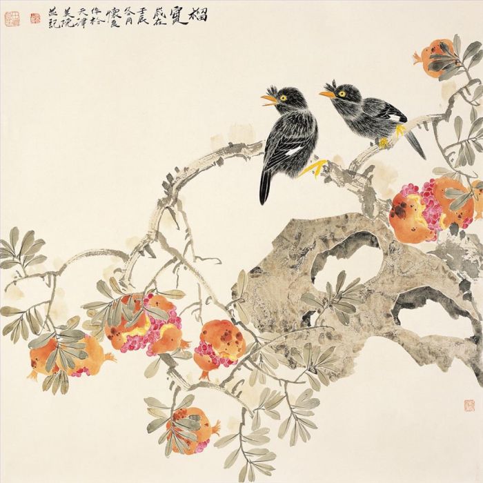 Tian Huailiang's Contemporary Chinese Painting - Painting of Flowers and Birds in Traditional Chinese Style 8