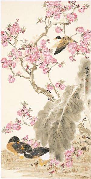 Contemporary Artwork by Tian Huailiang - Painting of Flowers and Birds in Traditional Chinese Style