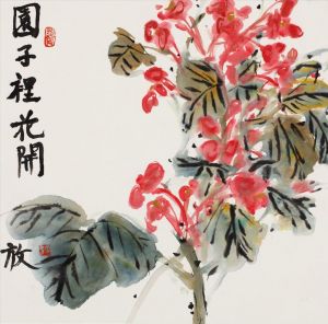 Contemporary Artwork by Tongxixiaochan - Flower Blooms in The Garden