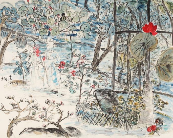Tongxixiaochan's Contemporary Chinese Painting - Garden Tour