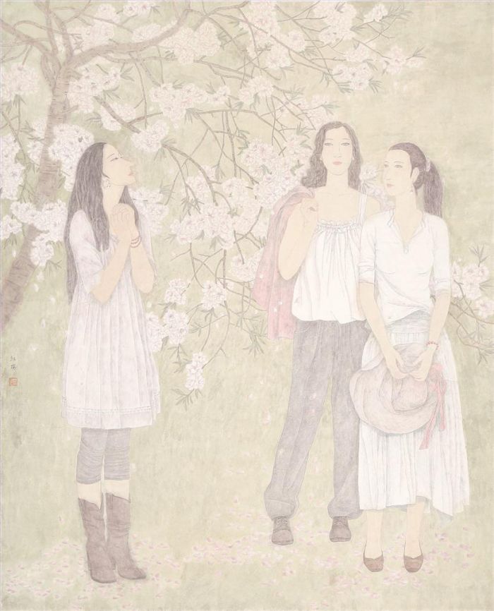 Wang Hongying's Contemporary Chinese Painting - Light in Spring