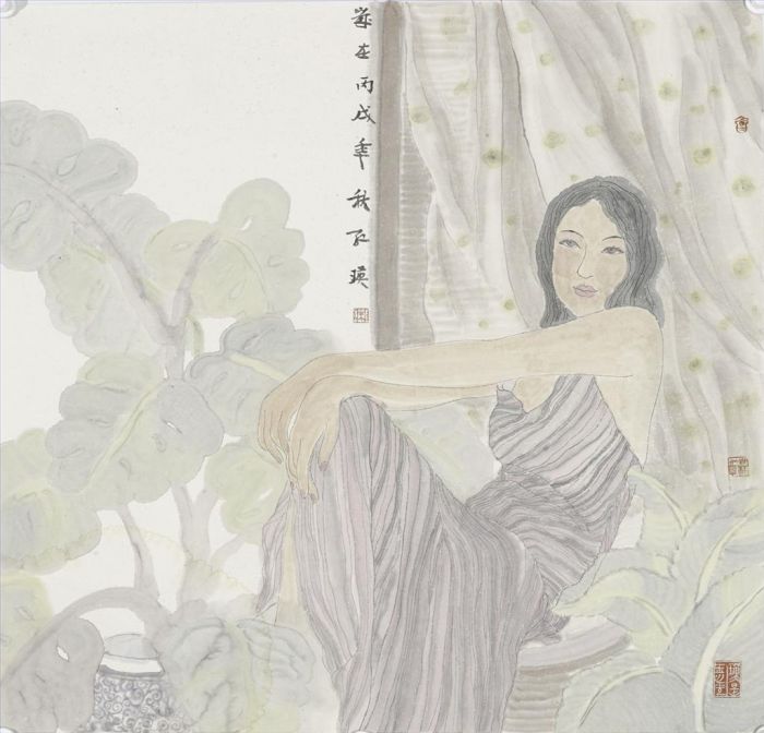 Wang Hongying's Contemporary Chinese Painting - Serene