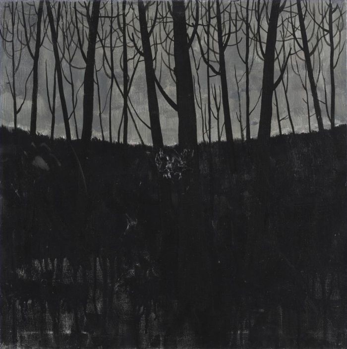 Wang Le's Contemporary Oil Painting - Black Forest
