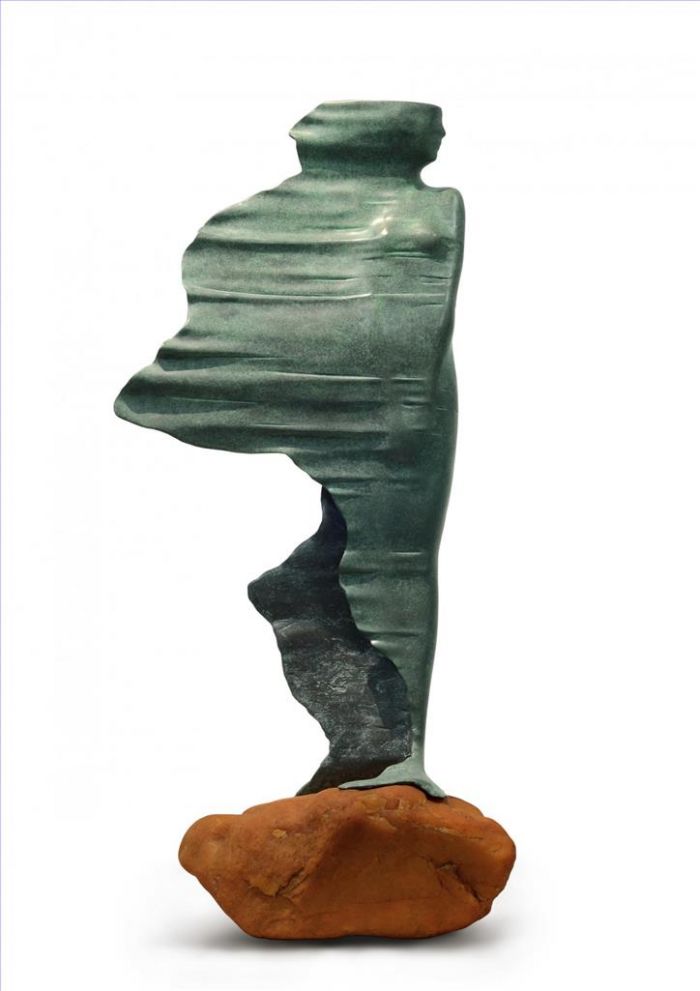 Wang Liangyi's Contemporary Sculpture - Waiting in The Wind