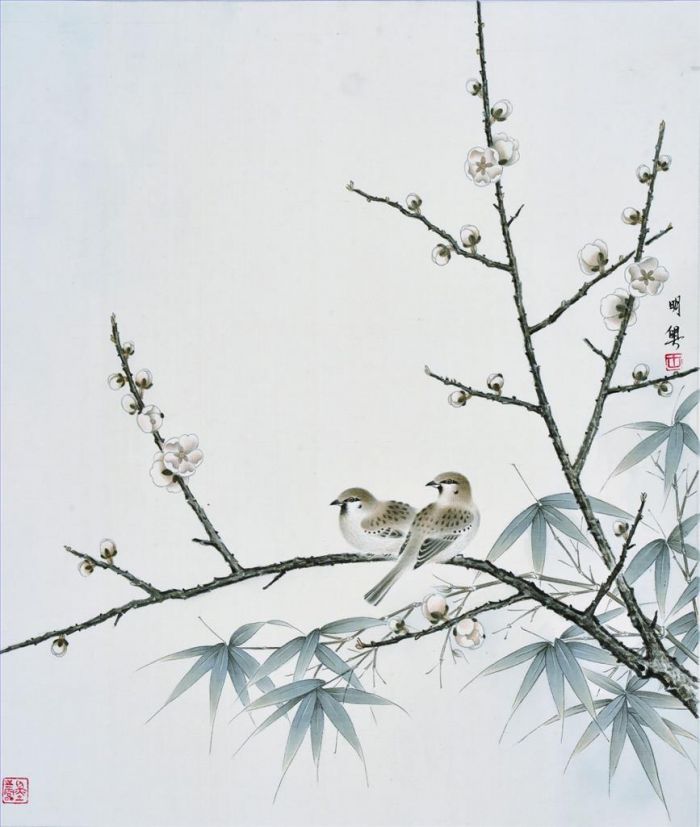 Wang Mingyue's Contemporary Chinese Painting - Take A Rest