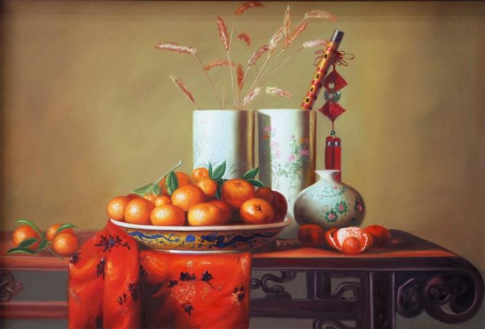 Wang Qianwen's Contemporary Oil Painting - Still Life