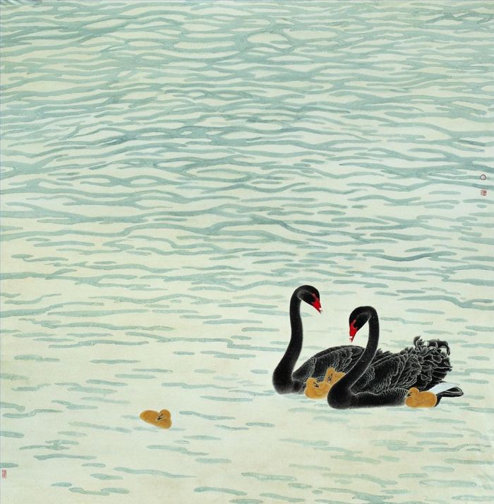 Wang Shaoheng's Contemporary Chinese Painting - Ripple