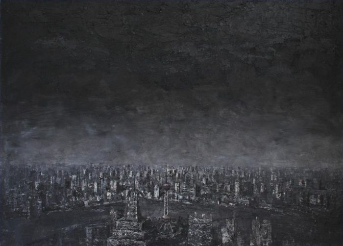 Wang Xiaoshuang's Contemporary Oil Painting - City of Memory 2
